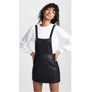 BB Dakota Jack Vegan Leather Pinafore Dress XS